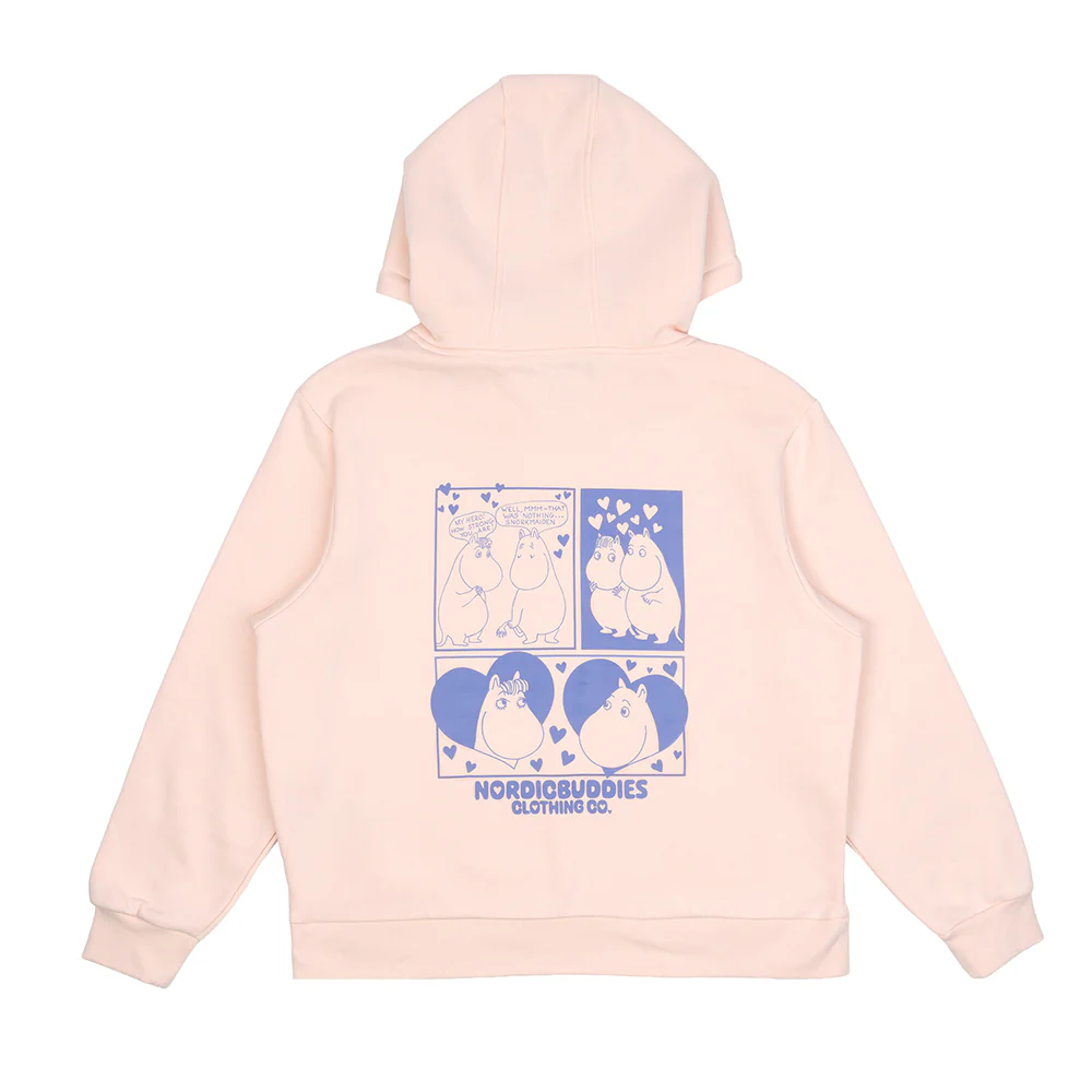 Moomins Love Hoodie Pink - Image 4