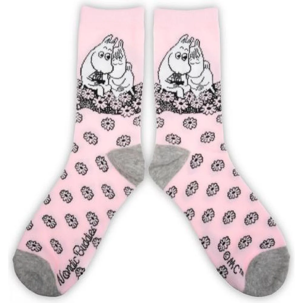 Moomin Love Socks 36-42 Pink - Image 2