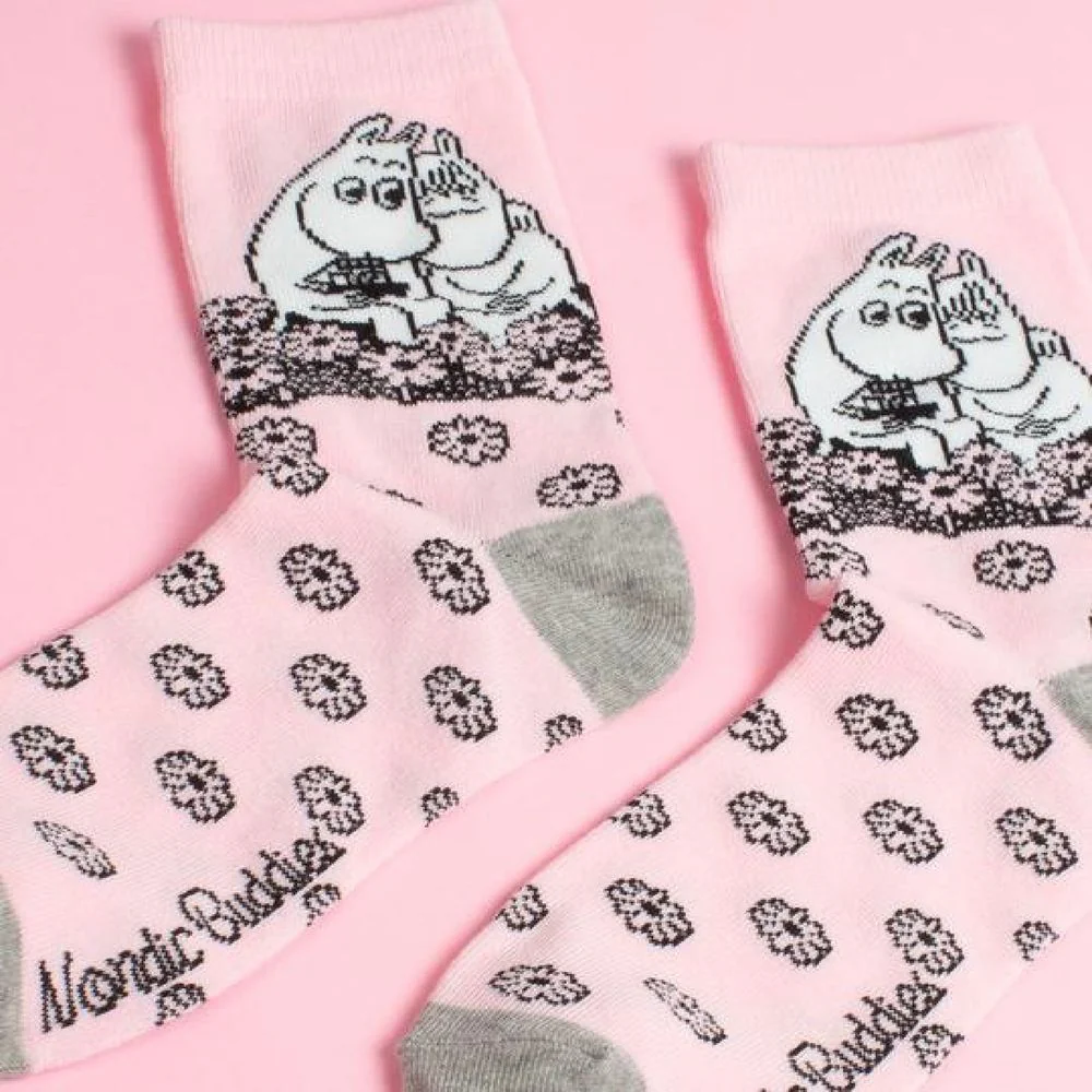 Moomin Love Socks 36-42 Pink - Image 3