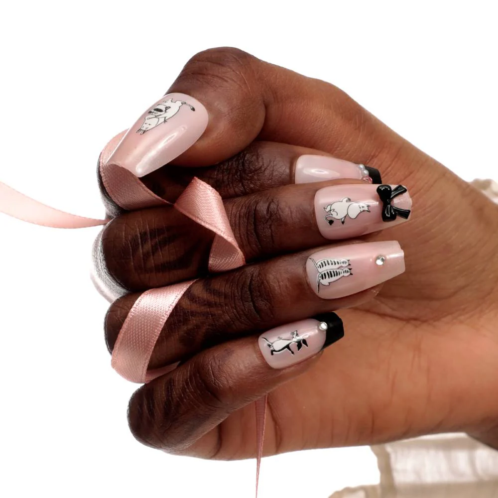 Moomin PinkNoir Press-on Nails Pink - Image 16