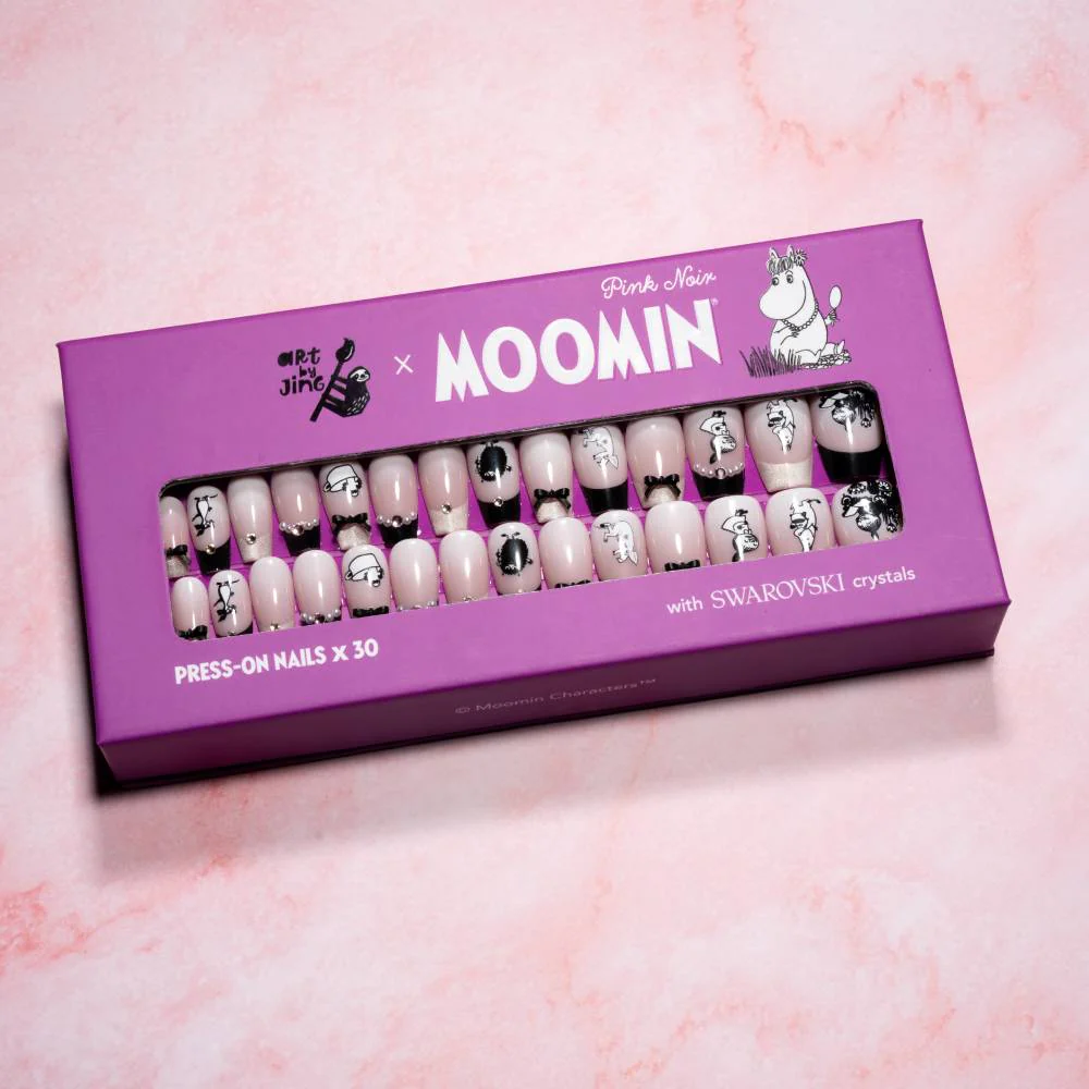 Moomin PinkNoir Press-on Nails Pink - Image 2