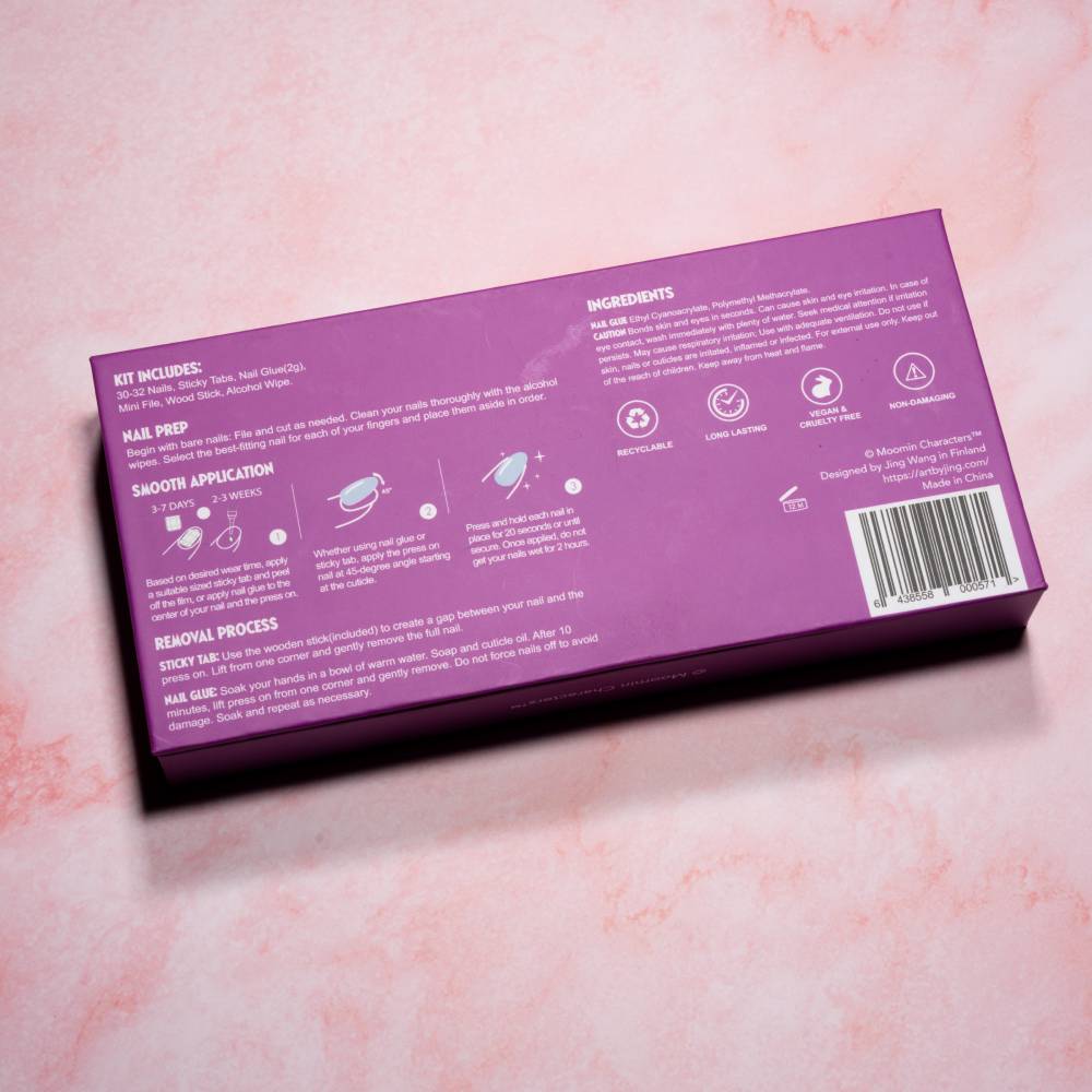 Moomin PinkNoir Press-on Nails Pink - Image 9