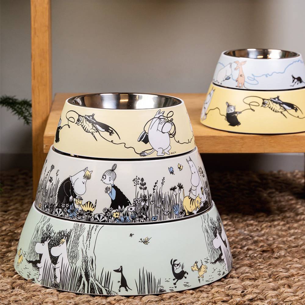 Moomin For Pets Food Bowl Yellow M - Image 4