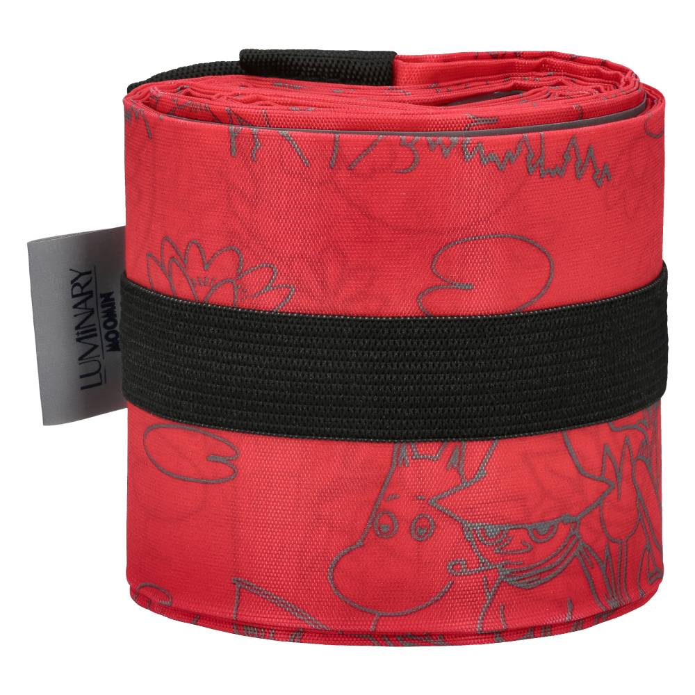 Moomin Fishing Reflecting Folding Bag Red - Image 3