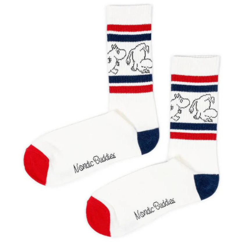 Moomintroll Retro Socks 40-45 Red/Navy