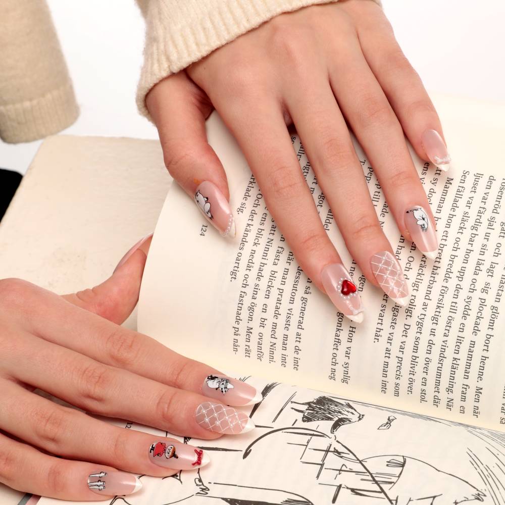 Moomin Romance Press-on Nails Pink - Image 12