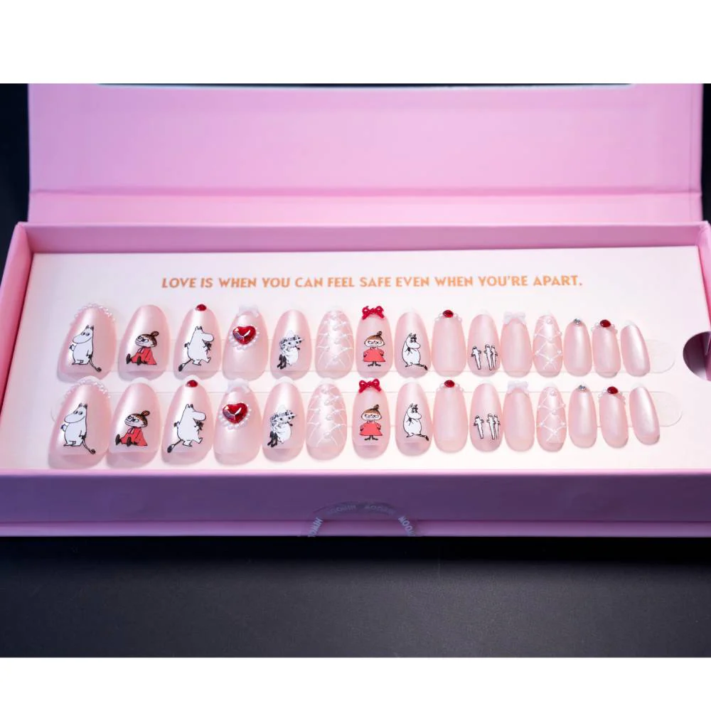Moomin Romance Press-on Nails Pink - Image 15