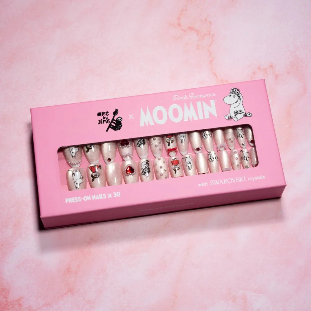Moomin Romance Press-on Nails Pink - Image 2