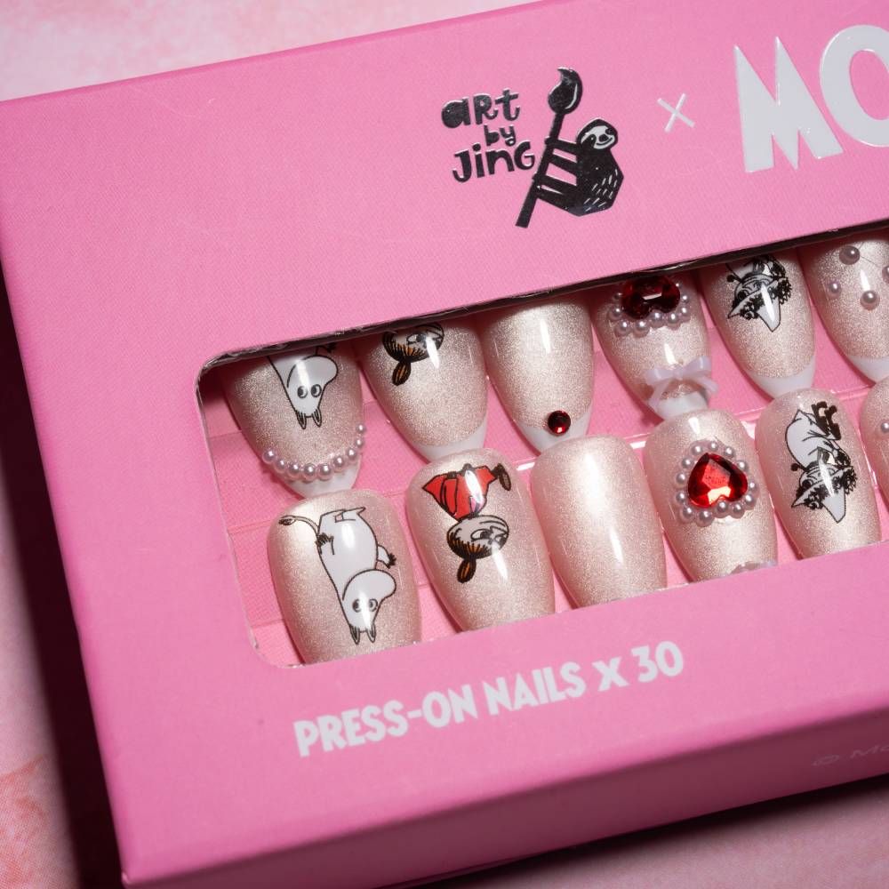 Moomin Romance Press-on Nails Pink - Image 6