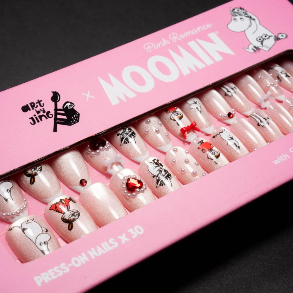 Moomin Romance Press-on Nails Pink - Image 8