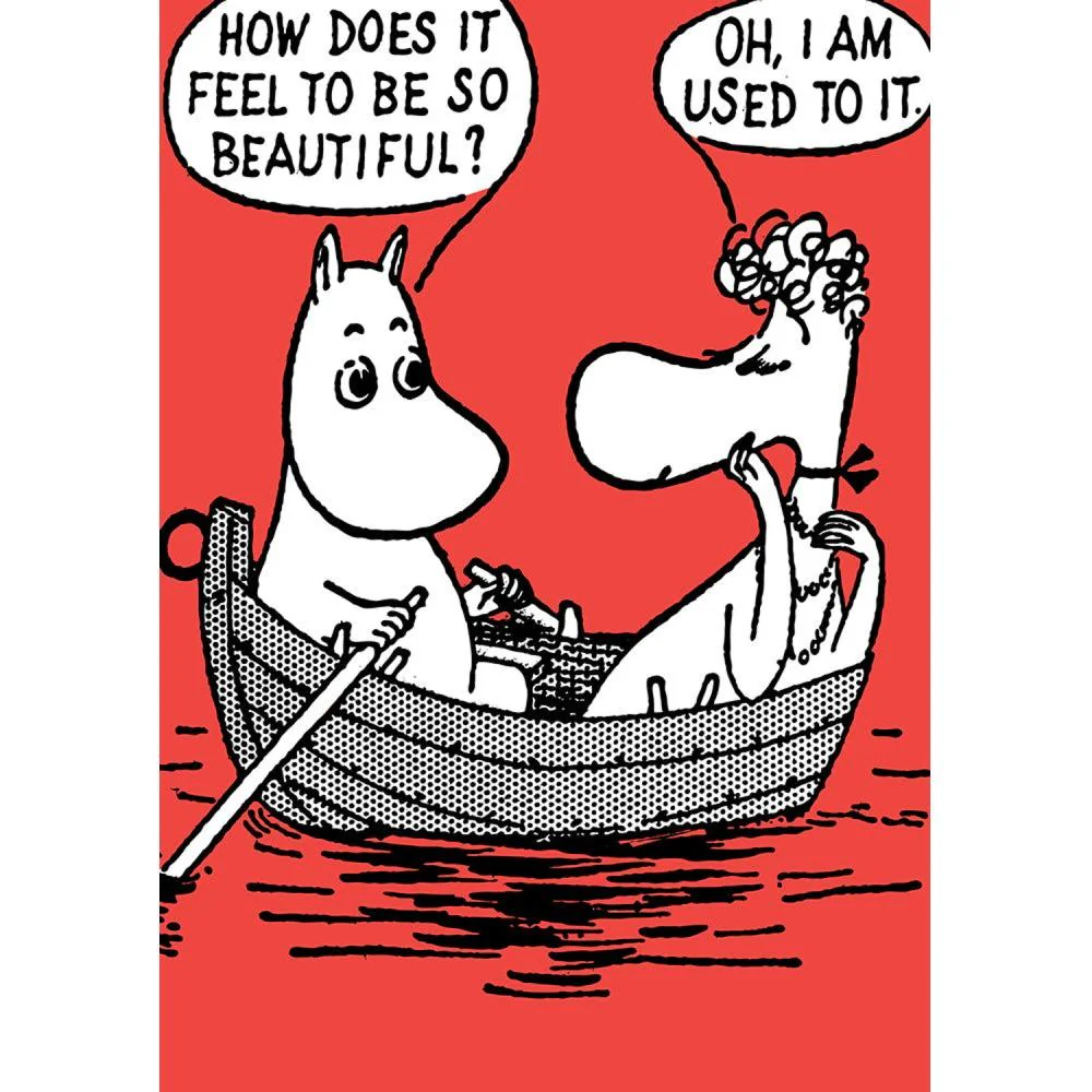 Moomin Rowing Greeting Card