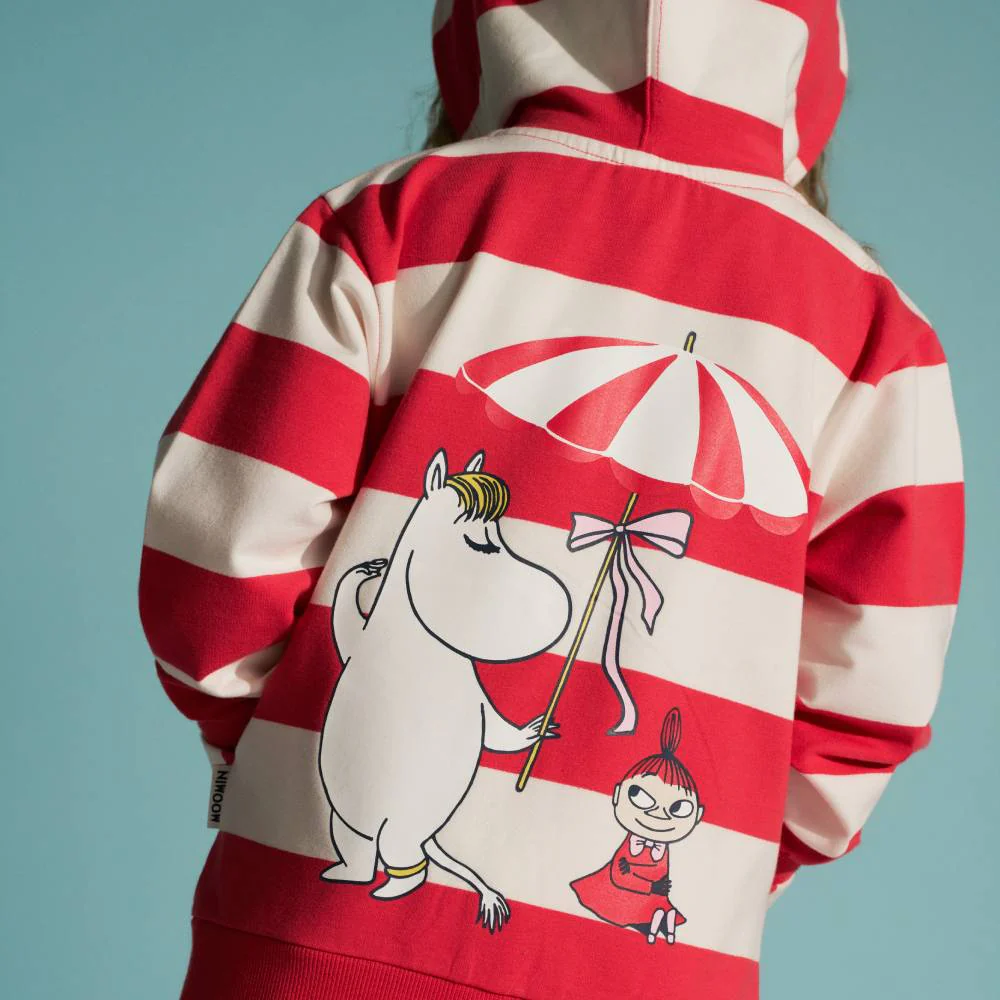 Moomin Shell Beach Hoodie Red - Image 7