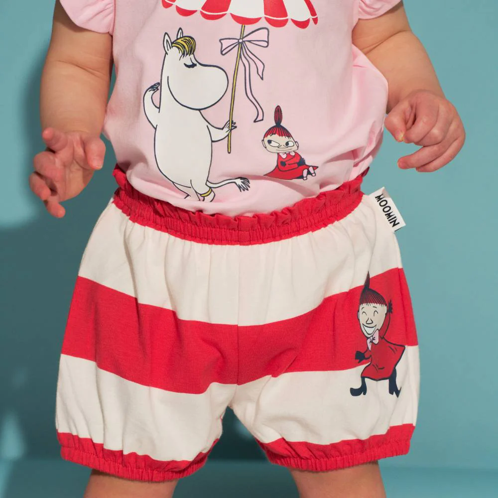 Moomin Shell Beach Shorts Set Red - Image 5