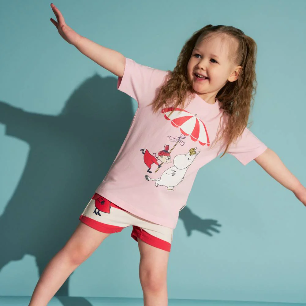 Moomin Shell Beach Shorts Red - Image 4