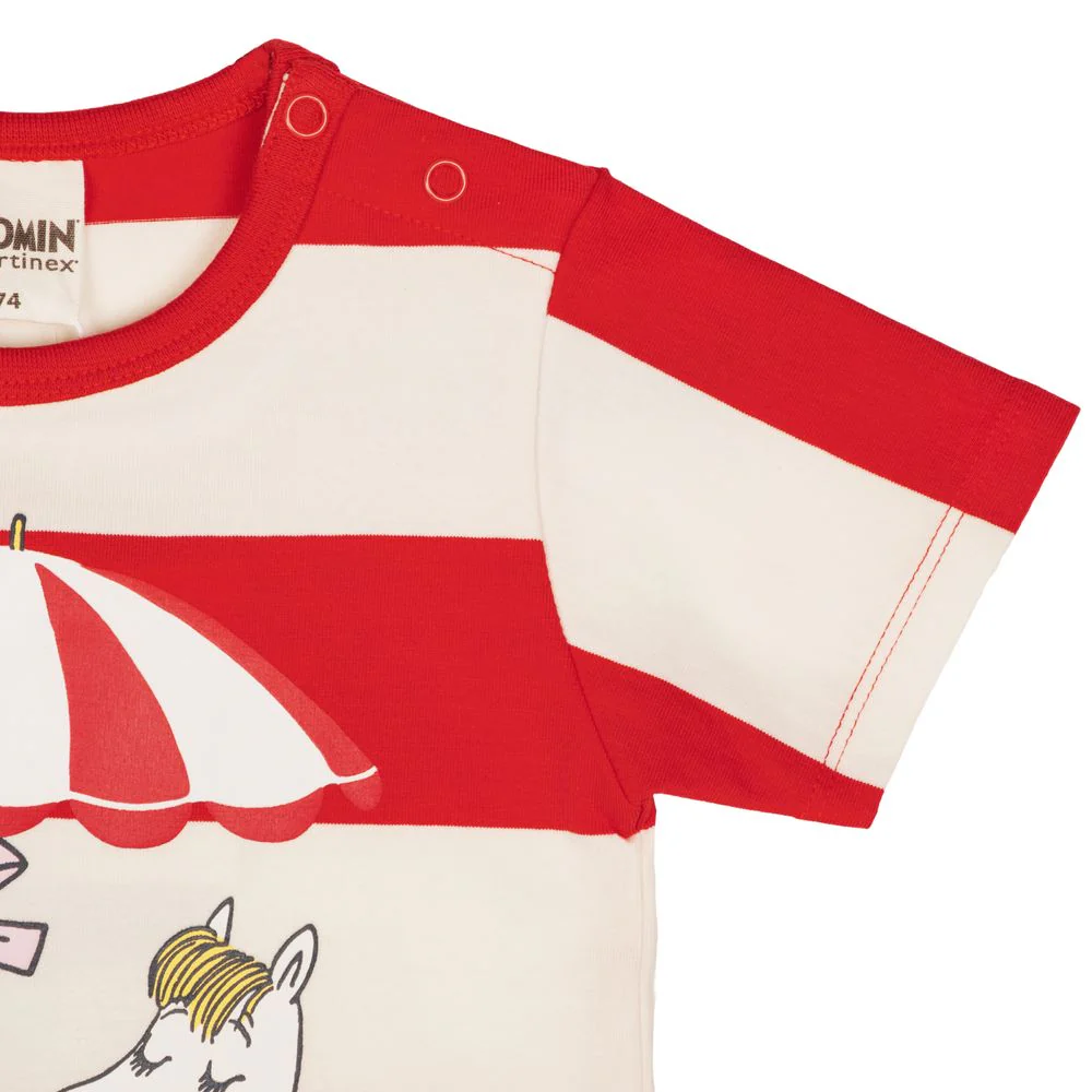 Moomin Shell Beach T-Shirt Red - Image 2