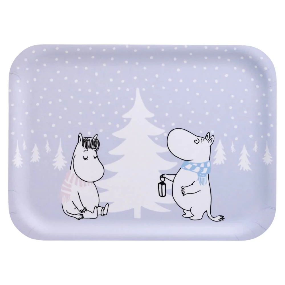 Moomin Snowfall Tray 27x20cm