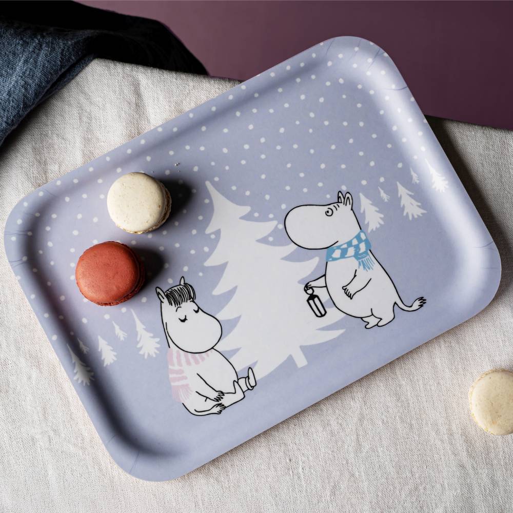 Moomin Snowfall Tray 27x20cm - Image 2