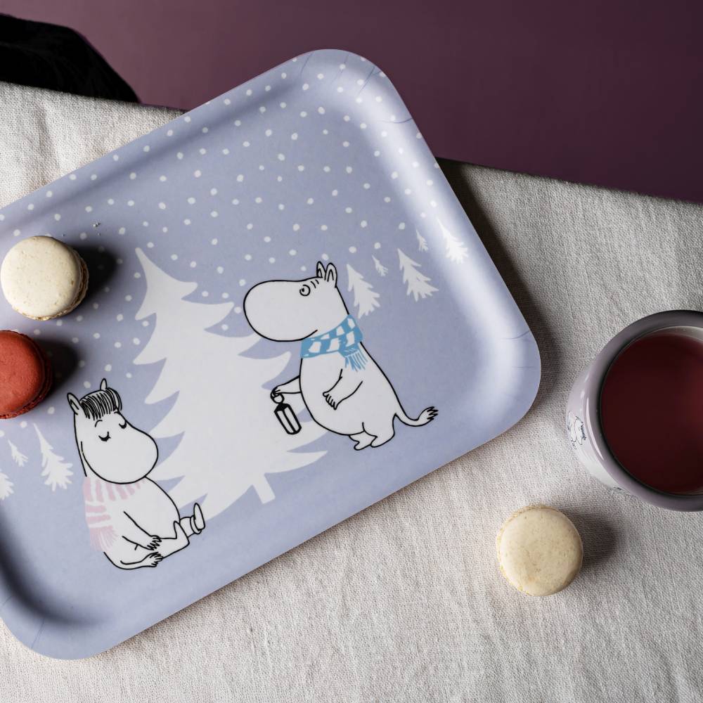 Moomin Snowfall Tray 27x20cm - Image 4