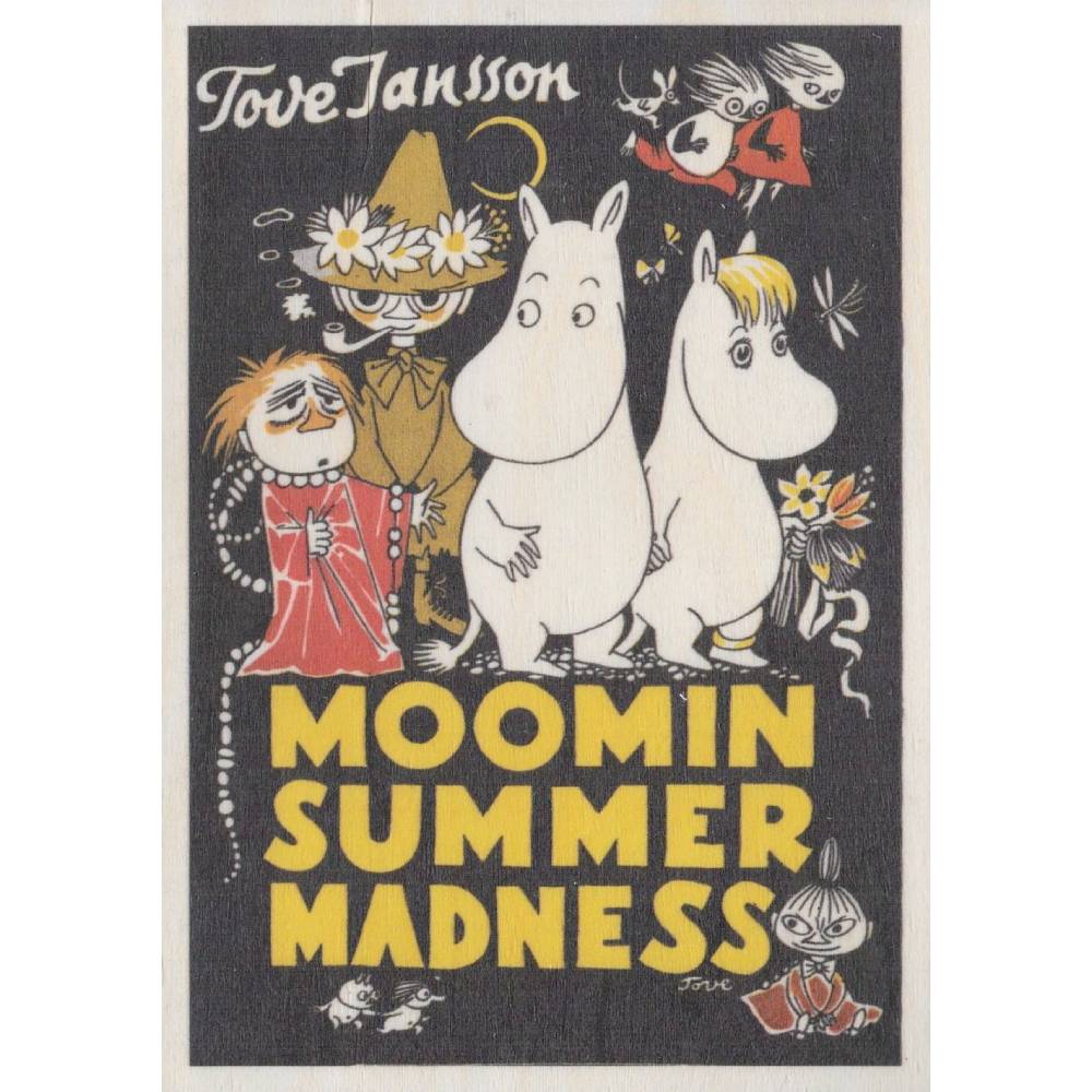 Moomin Summer Wooden Postcard