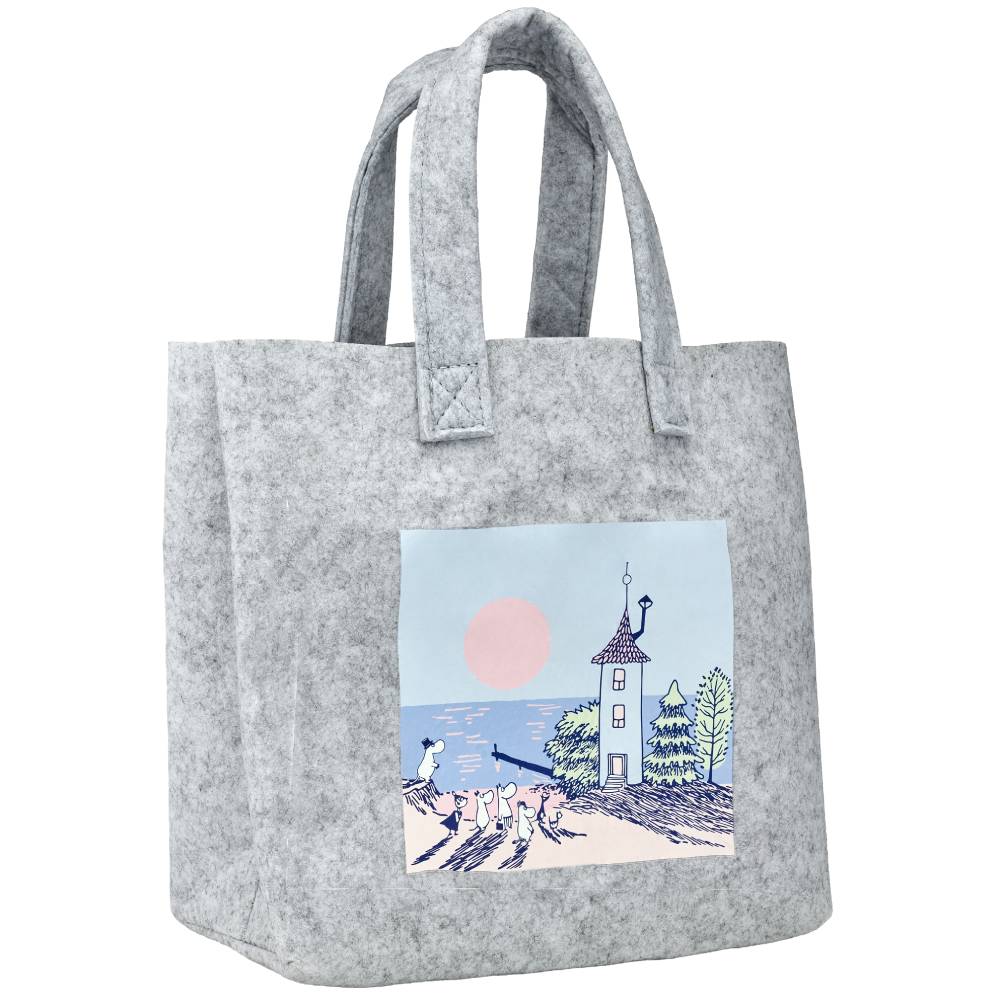 Moomin Sunset Tote Bag Grey - Image 2