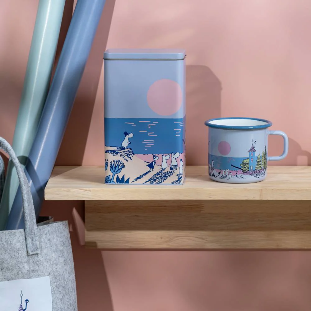 Moomin Sunset Coffee Jar Blue - Image 4