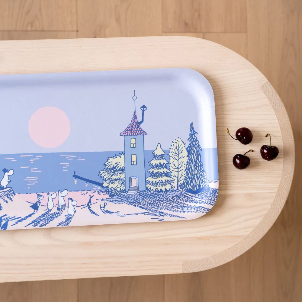 Moomin Sunset Tray 43x22cm Blue