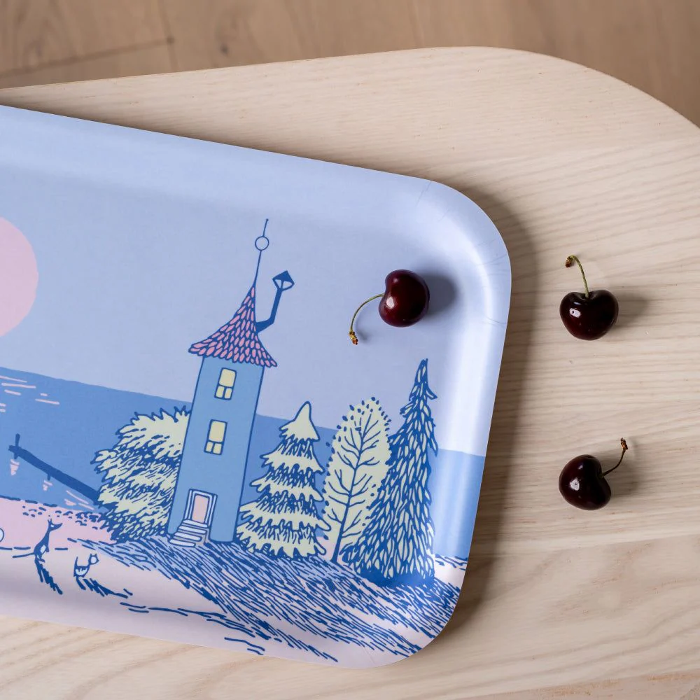 Moomin Sunset Tray 43x22cm Blue - Image 4