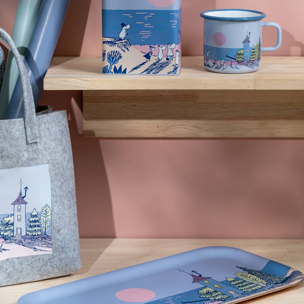 Moomin Sunset Tray 43x22cm Blue - Image 6