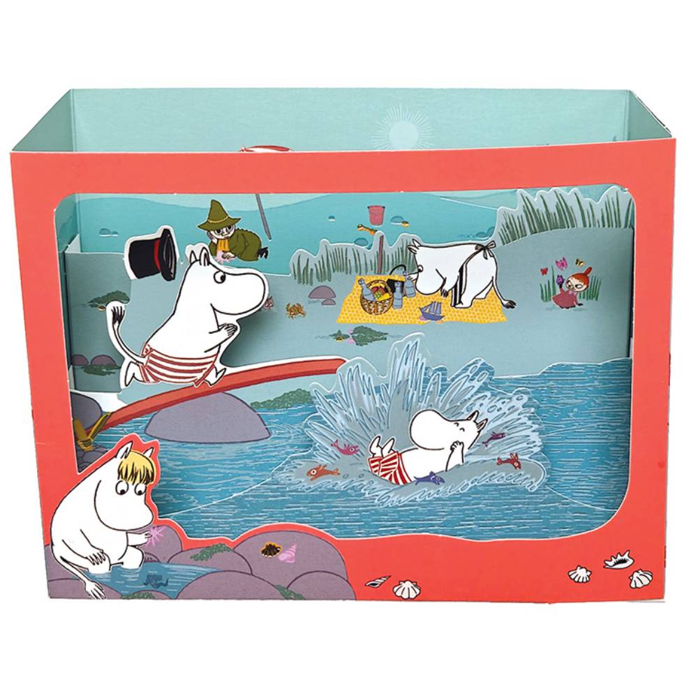 Moomin Beach Theatre Card 3D