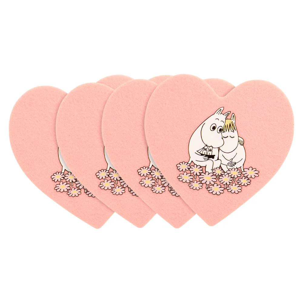 Moomin Together Coaster 4pcs Pink - Image 4