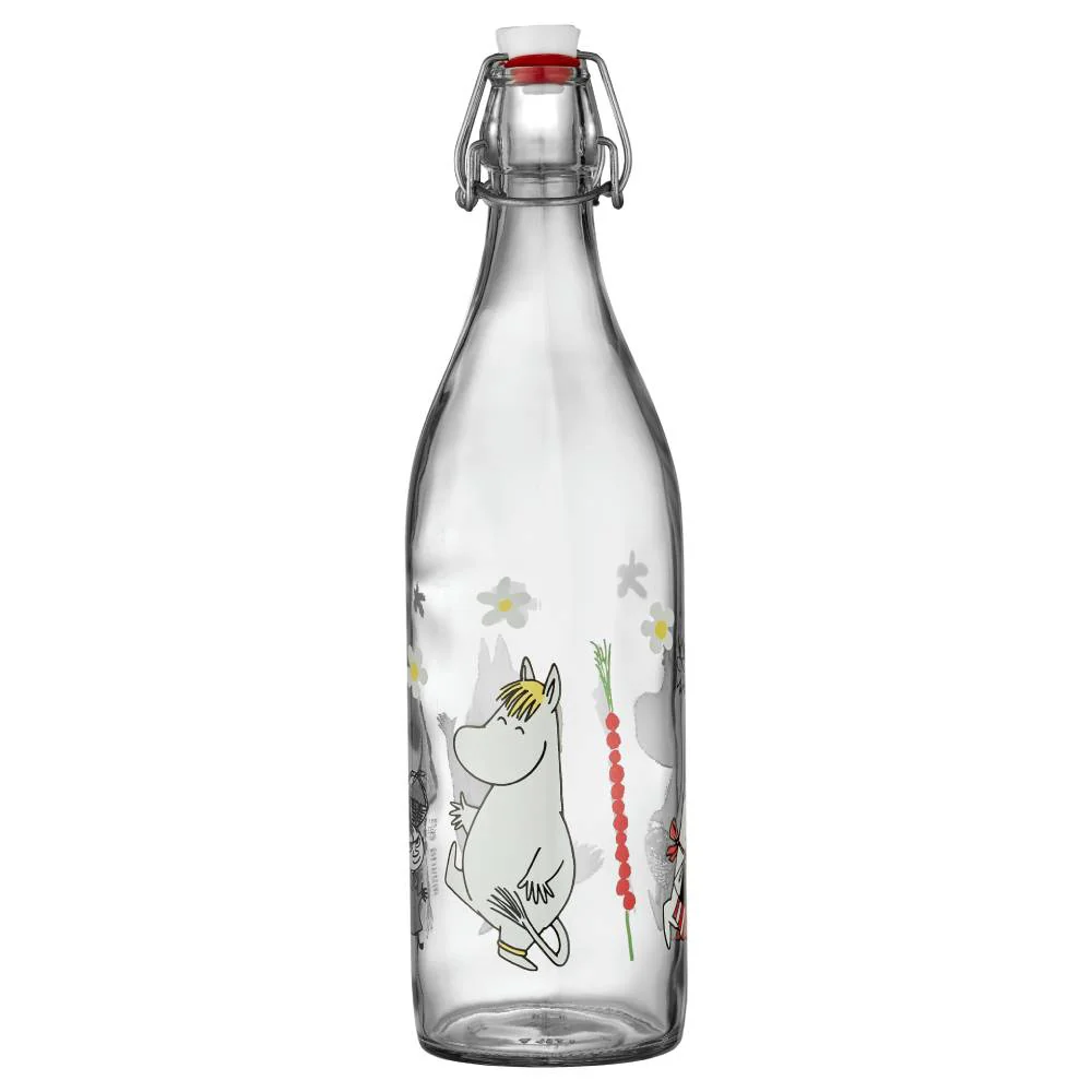 Moomin Wild Strawberries Glass Bottle 1L - Image 4