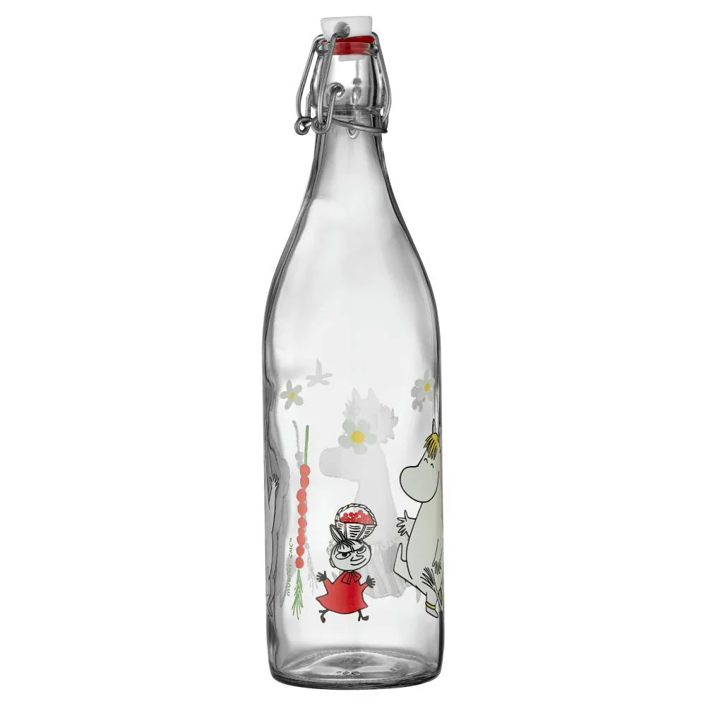 Moomin Wild Strawberries Glass Bottle 1L - Image 5