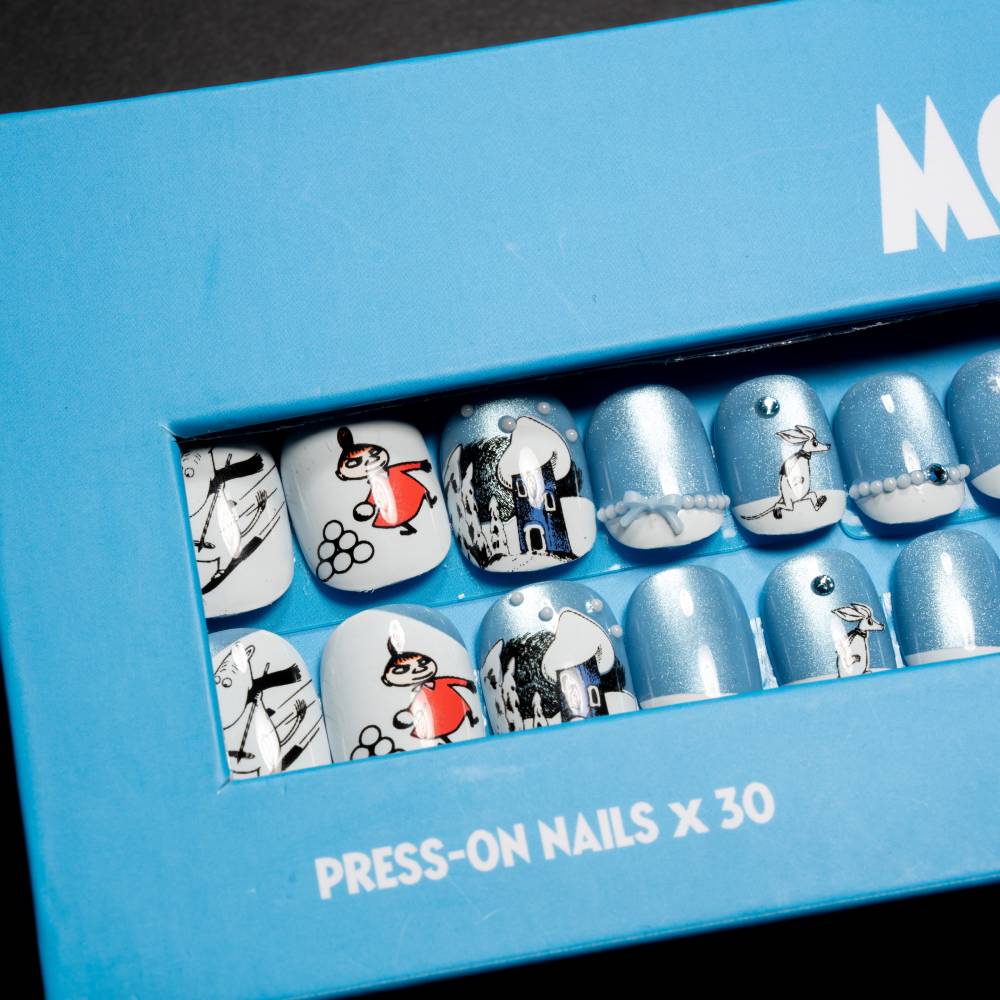 Moomin Winter Tale Press-on Nails Blue - Image 5