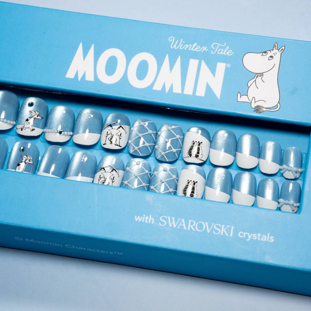 Moomin Winter Tale Press-on Nails Blue - Image 7