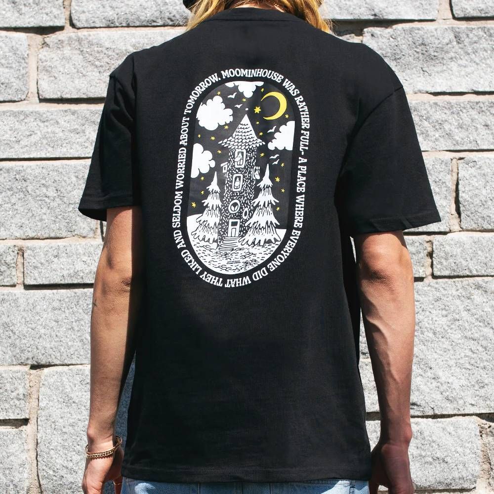 Moominhouse T-shirt Black - Image 3