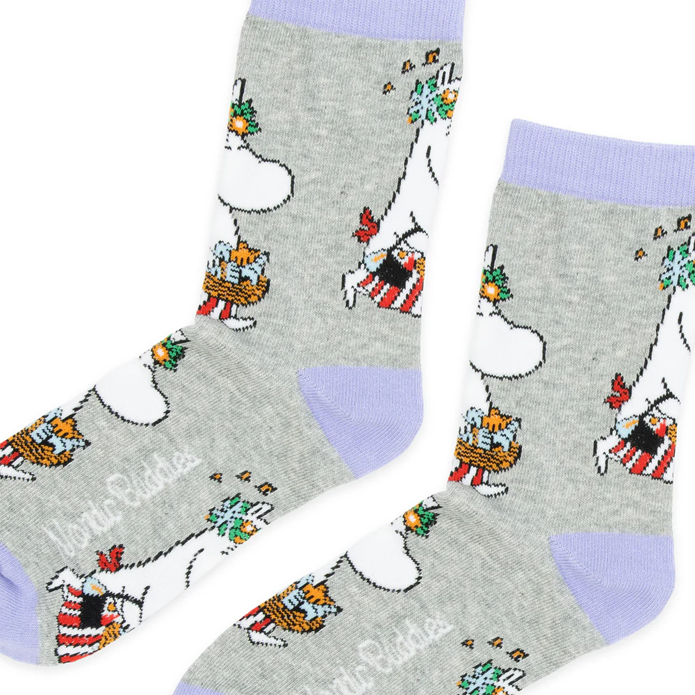 Moominmamma Errands Socks 36-42 Grey - Image 2