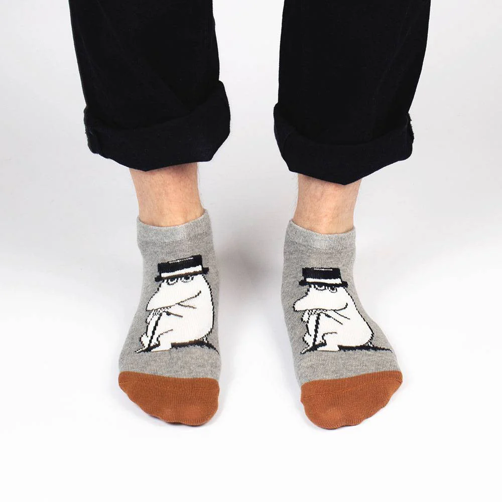 Moominpappa Ankle Socks 40-45 Grey