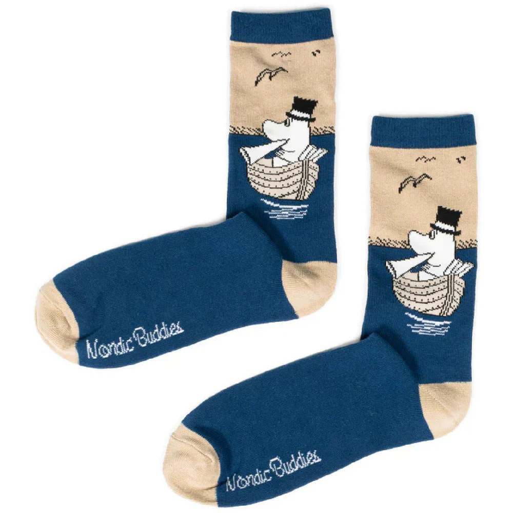 Moominpappa Fishing Socks 40-45 Blue