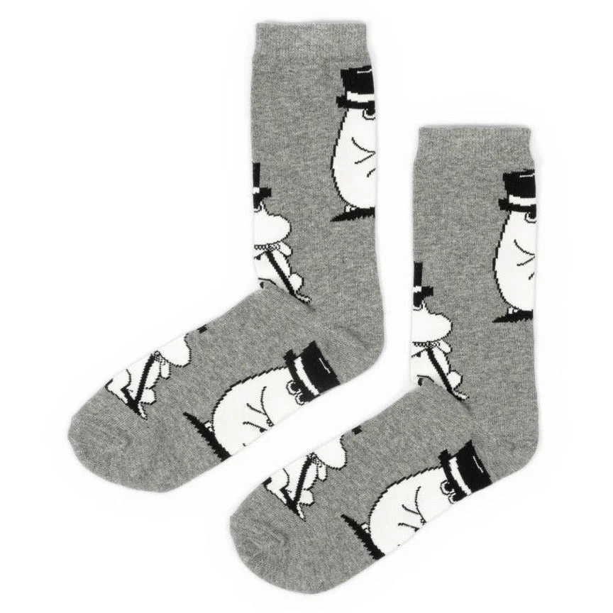 Moominpappa Thinking Socks 40-45 Grey