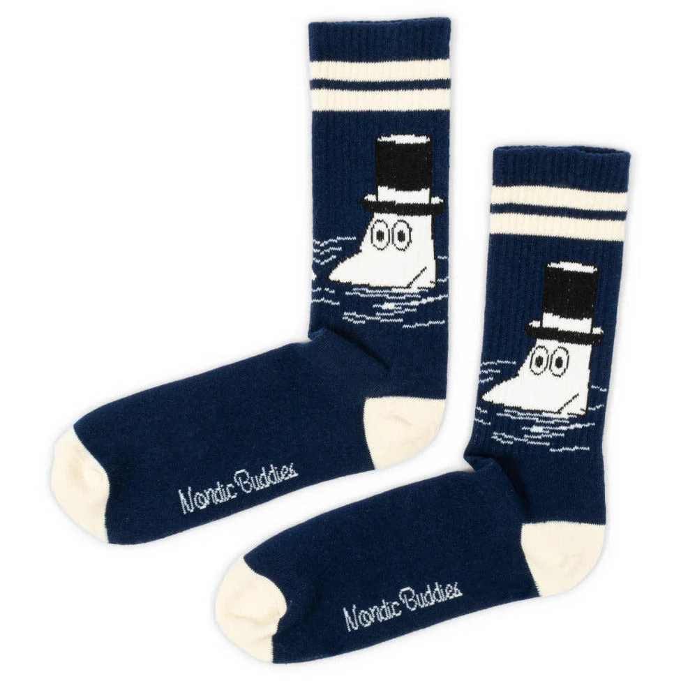 Moominpappa Retro Socks Navy Blue 40-45