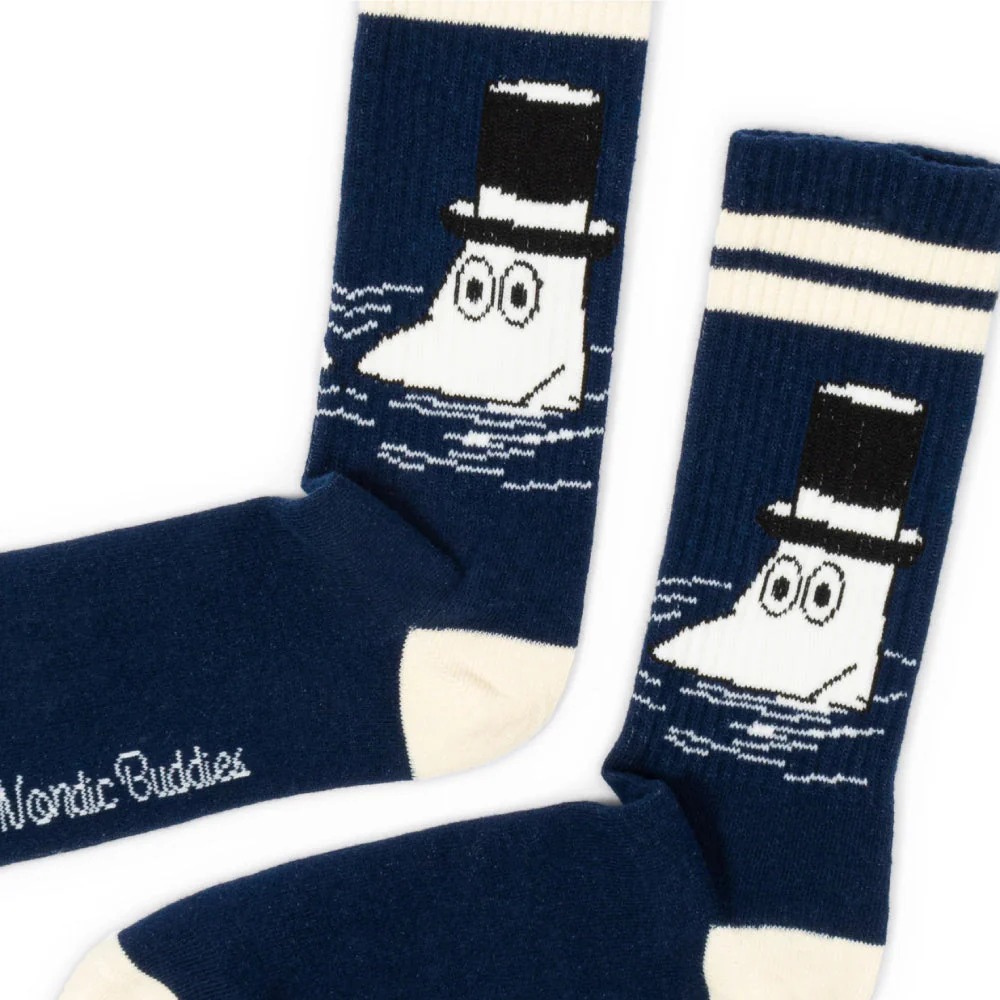 Moominpappa Retro Socks Navy Blue 40-45 - Image 2