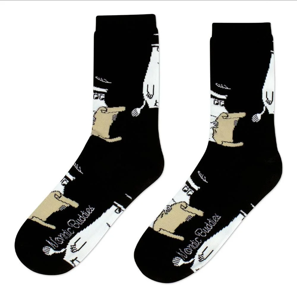 Moominpappa Letter Socks 40-45 Black - Image 2