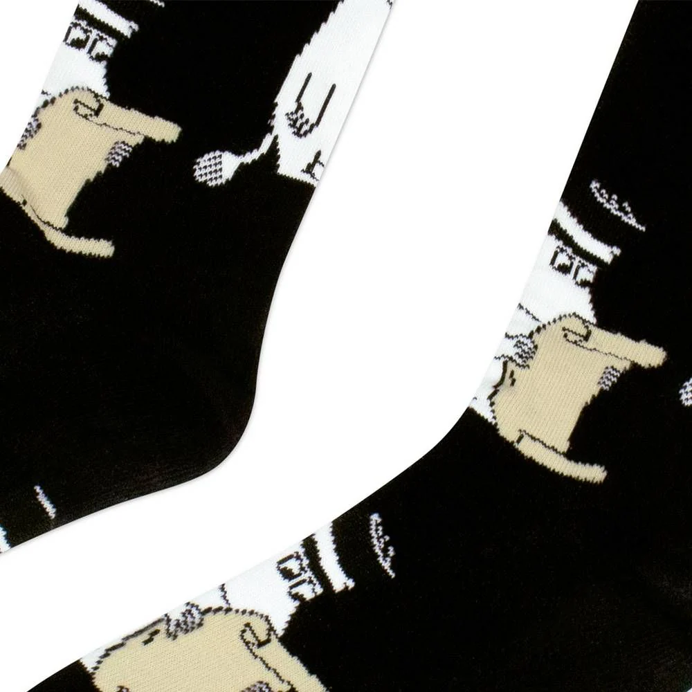 Moominpappa Letter Socks 40-45 Black - Image 3