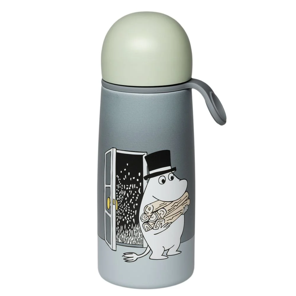 Moominpappa Thermal Bottle 0.45L Grey