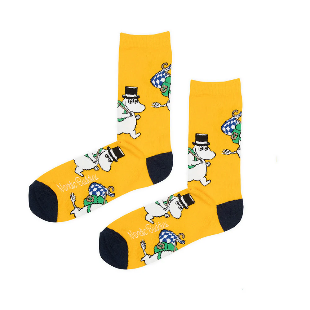 Moominpappa Traveling Socks 40-45 Yellow