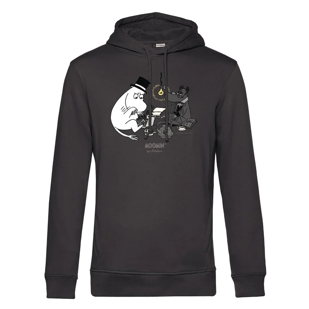 Moominpappa Typing Hoodie Black - Image 2