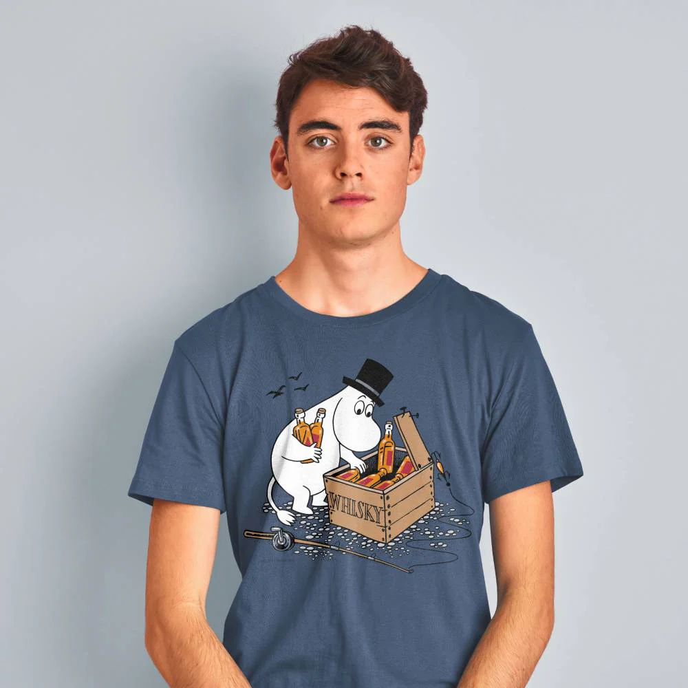 Moominpappa & Whisky T-shirt Blue