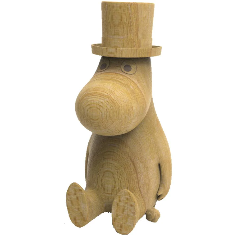 Moominpappa Wooden Figurine 10cm - Image 3