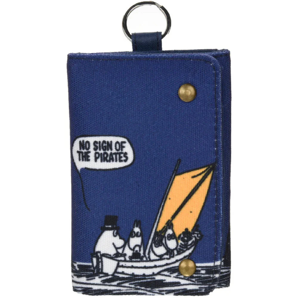 Moominpappa Sea Canvas Wallet Blue