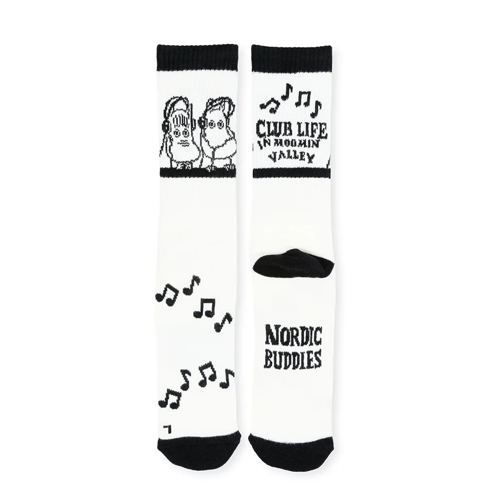 Moomin Club Life Active Socks 40-45 B&W - Image 3